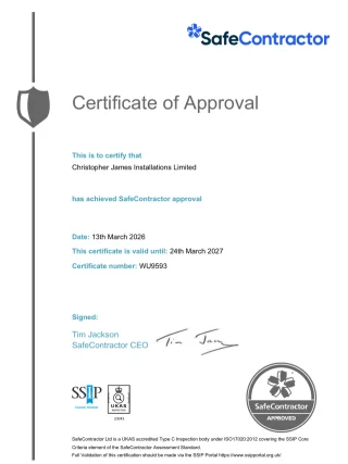Safe contractor assessment